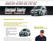 Tablet Screenshot of courier.liverpool-transfers.com